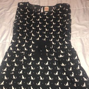 girls casual black dress